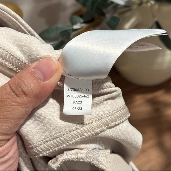 Athleta Small Tan Delancey Skyline Textured Herringbone Tight Comfort Stretch - Picture 5 of 6